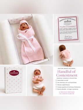 Ashton-Drake Galleries Pink 'Handful of Contentment' Baby Doll